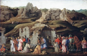 Lippi Filippino La Adoración de los Magos Christian Filippino Lippi Pinturas al óleo